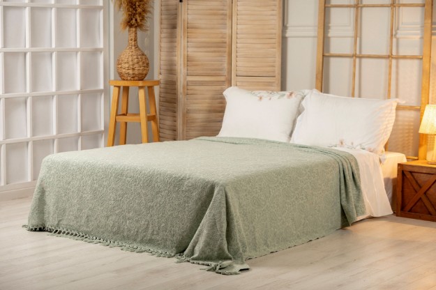 Picture of Manamo Stoke Jacquard  Pique Cotton Cameo 160x240 cm