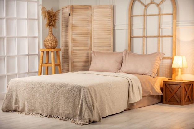 Picture of Manamo Stoke Jacquard  Pique Cotton Linen 220x240 cm