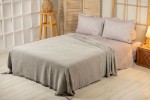 Picture of Manamo Lemi Yarn Dyed Pique Cotton Anthracite 220x240 cm