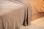 Picture of Manamo Lemi Yarn Dyed Pique Cotton Mocha 160x240 cm
