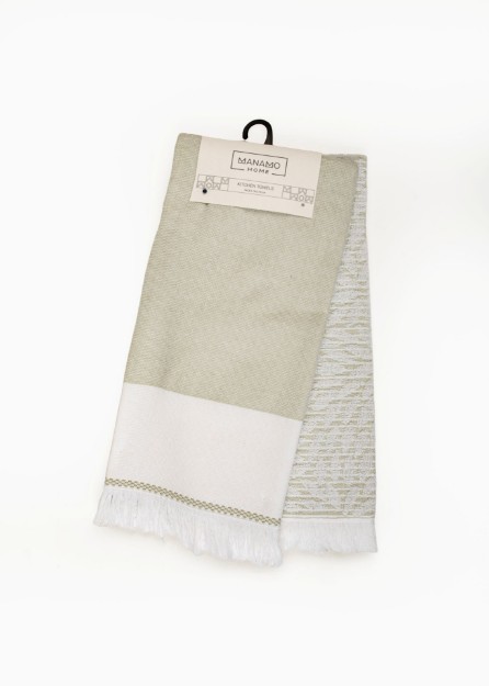 Picture of Manamo Mousse/Leal  Kitchen Towel Cotton Cameo 50x70 (2pc)