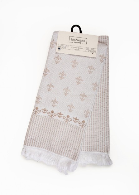 Picture of Manamo Mosso  Kitchen Towel Cotton Beige 50x70 (2pc)