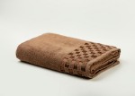Picture of Manamo Checker  Bath Towel Microcotton Mocha 75x150 cm