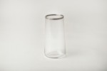 Picture of Manamo Avantgarde  Cocktail Glass  Transparent / Silver Rim 520 cc × H 150 mm × Ø 79 mm