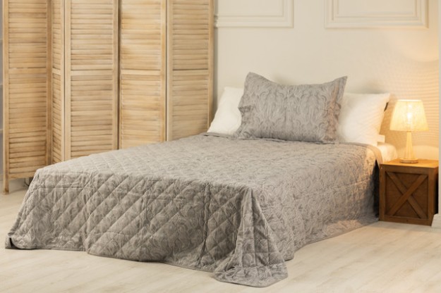 Picture of Manamo Paisley  Bed Cover Set Polyester Grey 180X240+50X70 CM