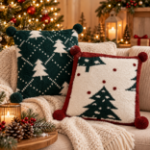 Picture of Manamo Pino Decorative Pillow Case Polyester Christmas Green 45X45CM+4