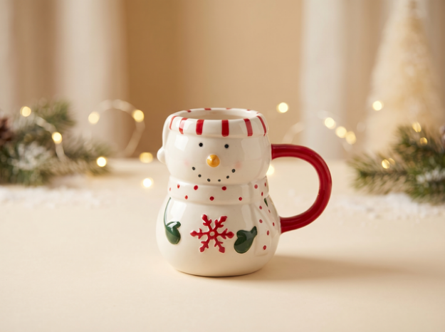 Picture of Manamo Natalie  Mug  Ceramic Red/White 12.3x9.2x10.2 cm