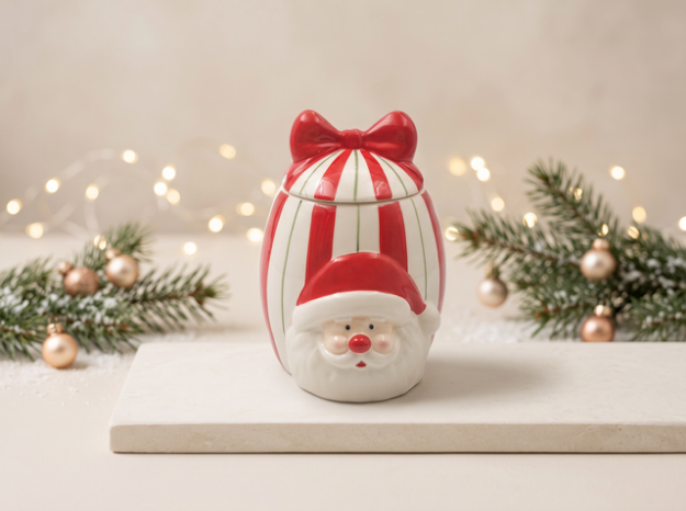 Picture of Manamo Carol  Spice Jar Ceramic Red/White 12.4x14.3x16.7 cm