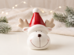 Picture of Manamo Bliss  Figurine Ceramic Red/White/Black 12.4x10.1x11.8 cm