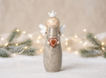 Picture of Manamo Joly  Figurine Ceramic Brown/White/Red 12.2x7.8x22.7 cm