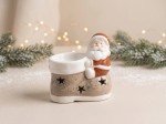 Picture of Manamo Nick  Figurine Ceramic Brown/White/Black 10.1x6x9 cm