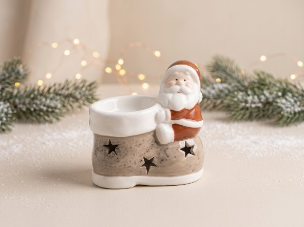 Picture of Manamo Nick  Figurine Ceramic Brown/White/Black 10.1x6x9 cm